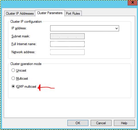 IGMP multicast mode in Microsoft NLB